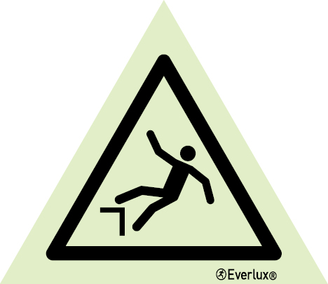 Drop (fall) warning sign - S 30 08